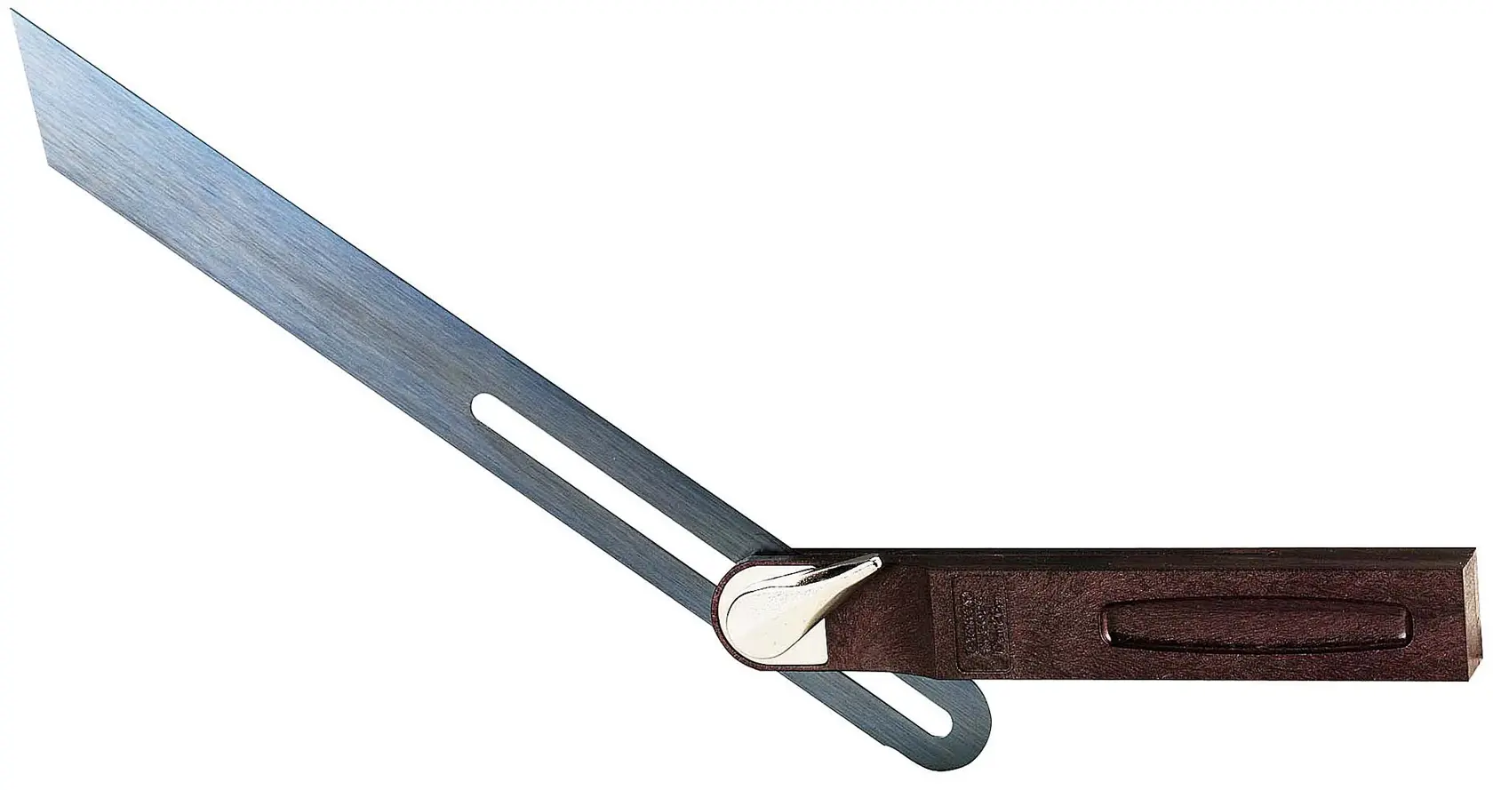 STANLEY 0-46-529 falso squadro con lama in metallo e manico in legno, vista laterale, sfondo bianco.