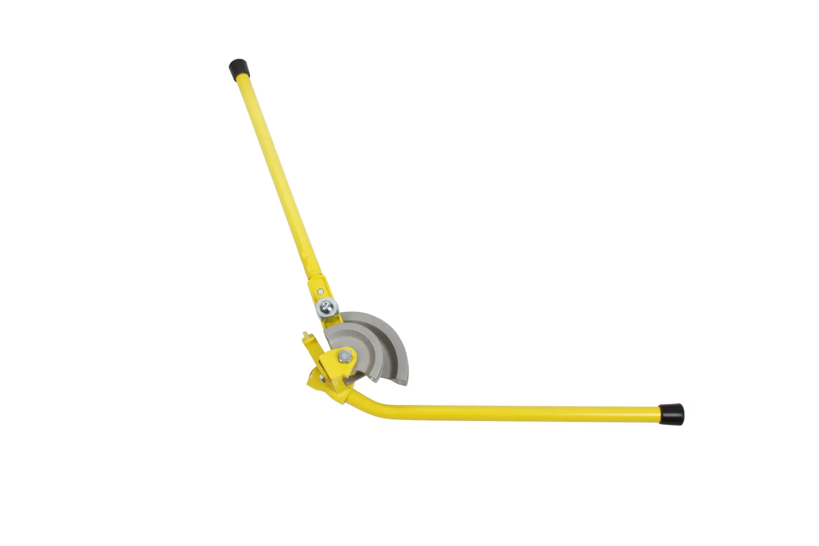 STANLEY 0-70-452 piegatubi manuale giallo con estremità nere, vista laterale su sfondo bianco.