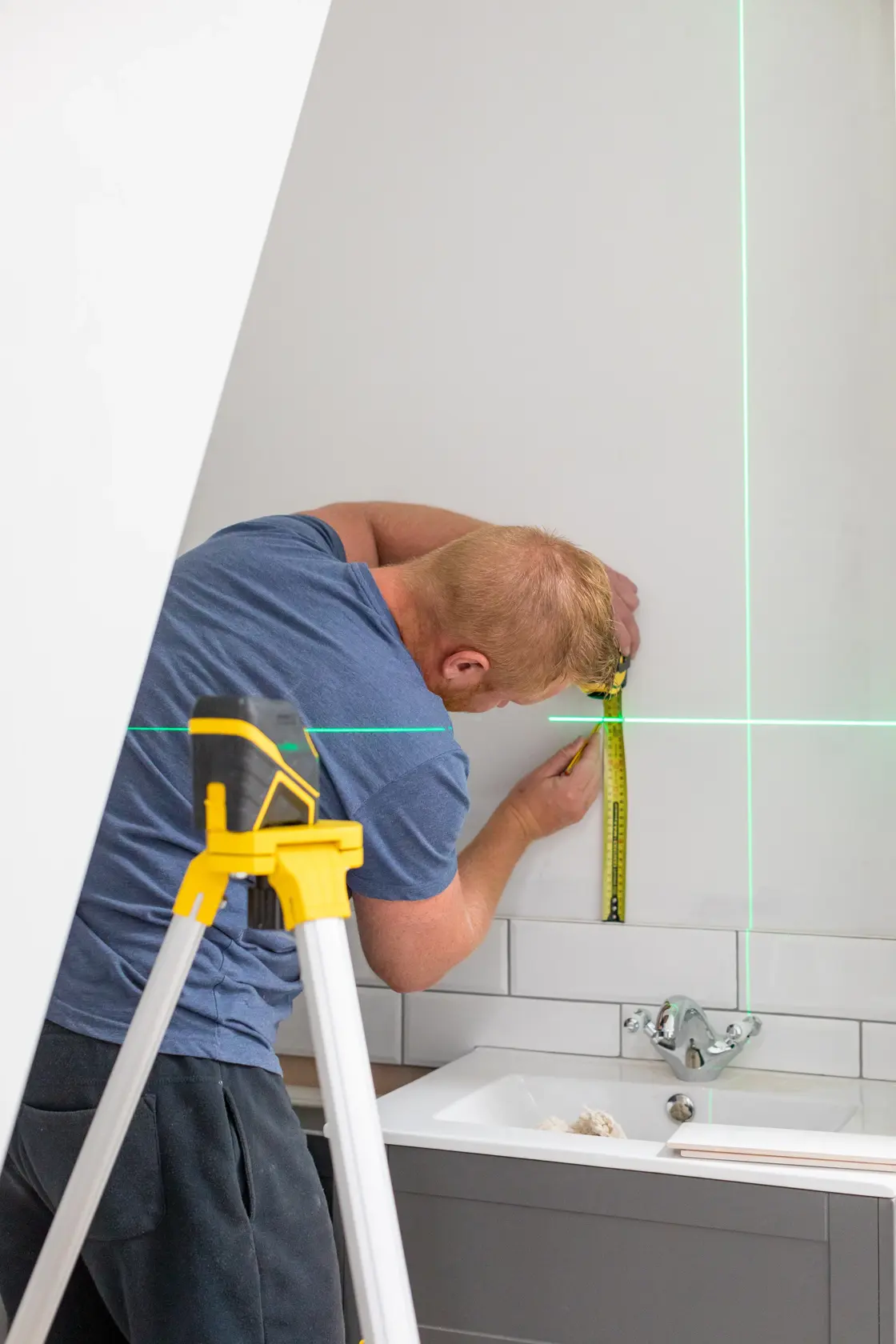 Livella laser a croce FATMAX® con batterie alkaline - raggio verde