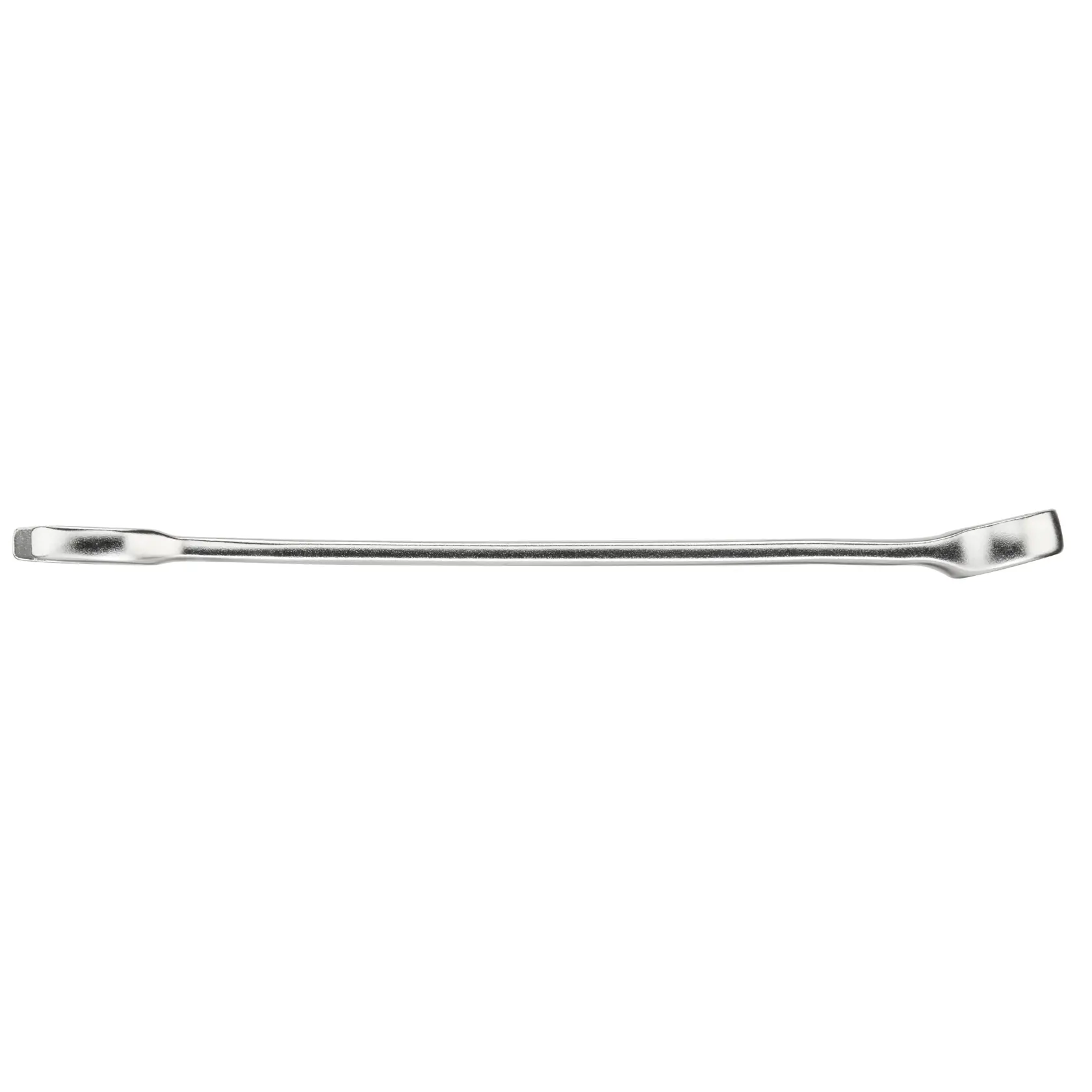 Foto della leva piatta STANLEY FMMT13033-0, argento, vista laterale, utensile manuale per fare leva.