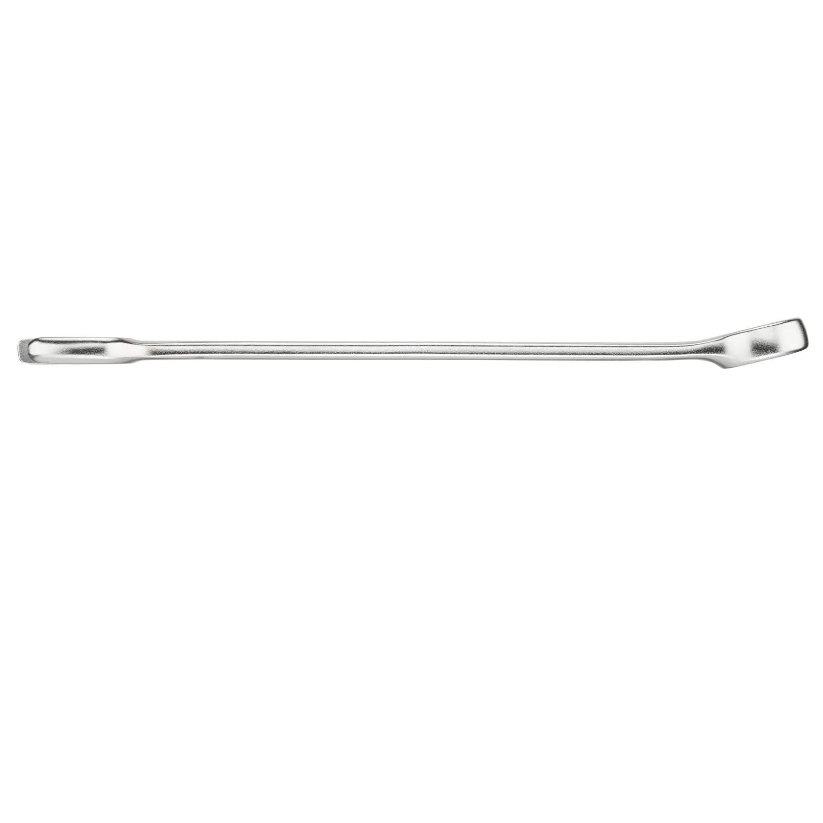 STANLEY FMMT13036-0 piede di porco in acciaio, vista laterale, finitura argentata, utensile manuale su sfondo bianco.