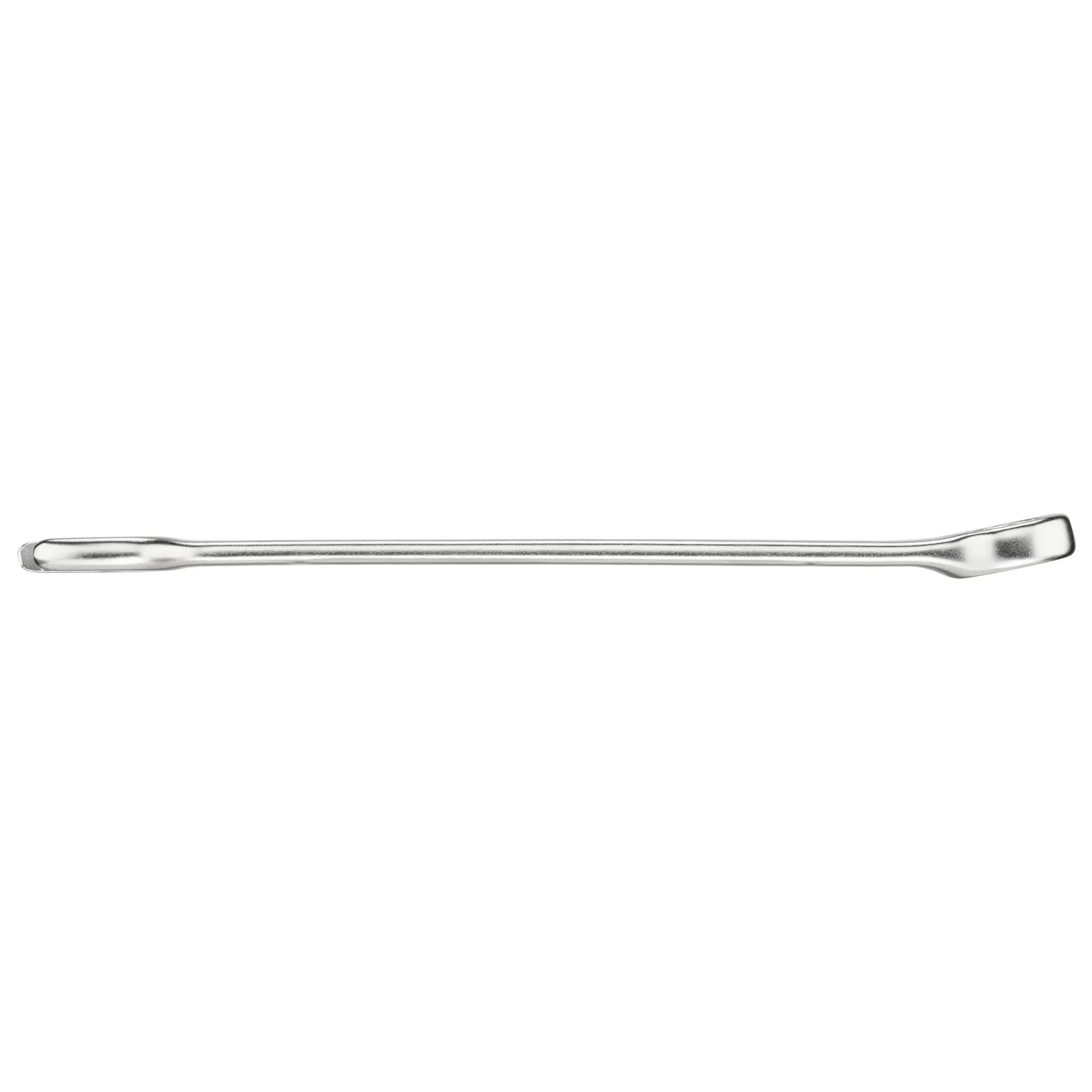 STANLEY FMMT13039-0 piede di porco cromato, vista laterale su sfondo bianco, utensile manuale per fare leva e sollevare.