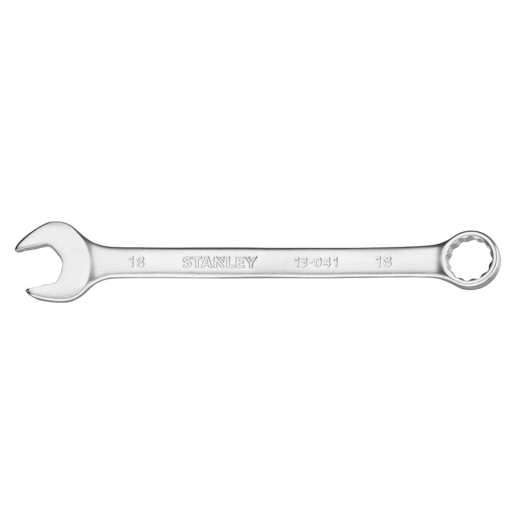 Stanley FMMT13041-0 chiave combinata argento, fotografia prodotto vista frontale.