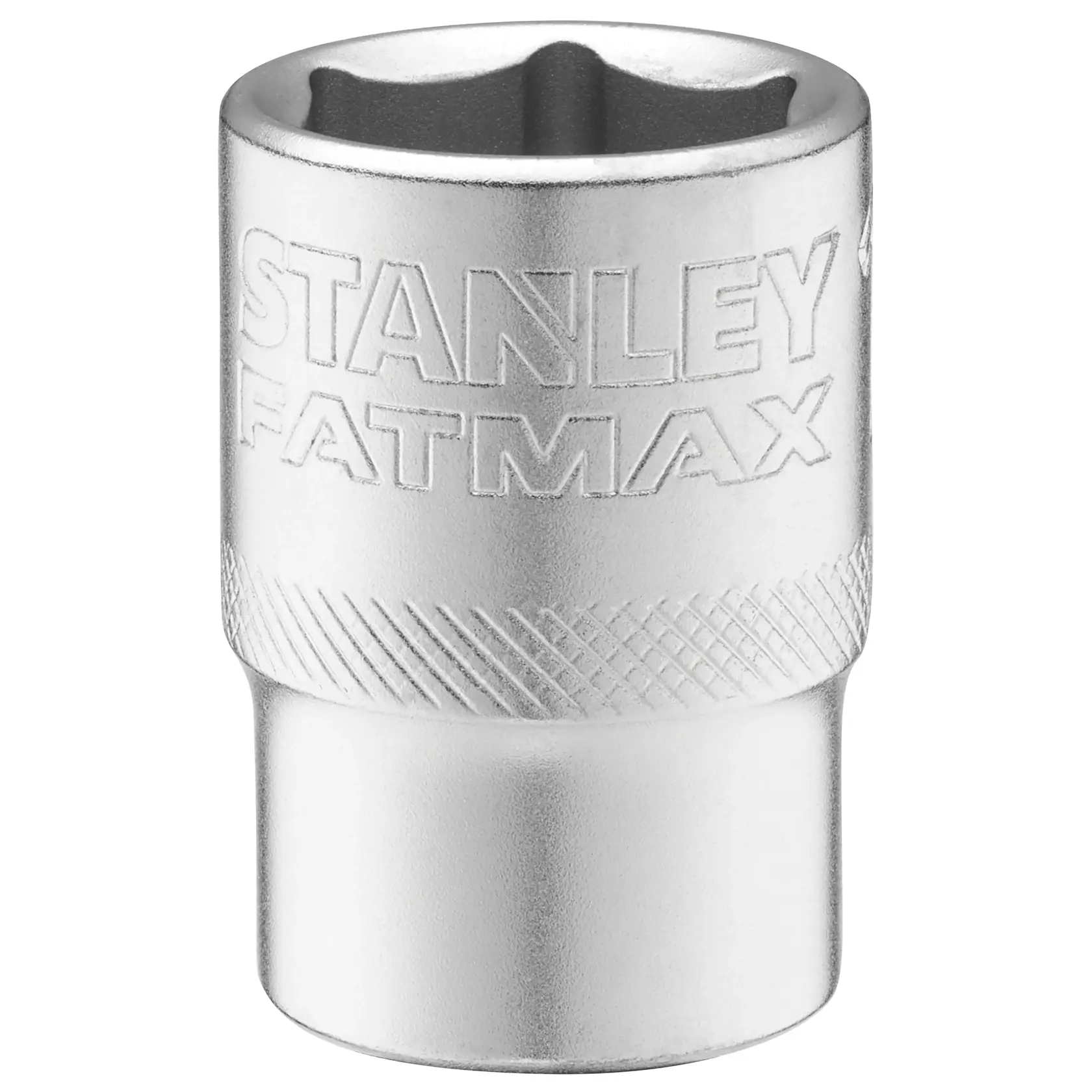 STANLEY FMMT17238-0 bussola cromata, marchio FATMAX, presa zigrinata, angolo frontale, accessorio per utensile manuale.
