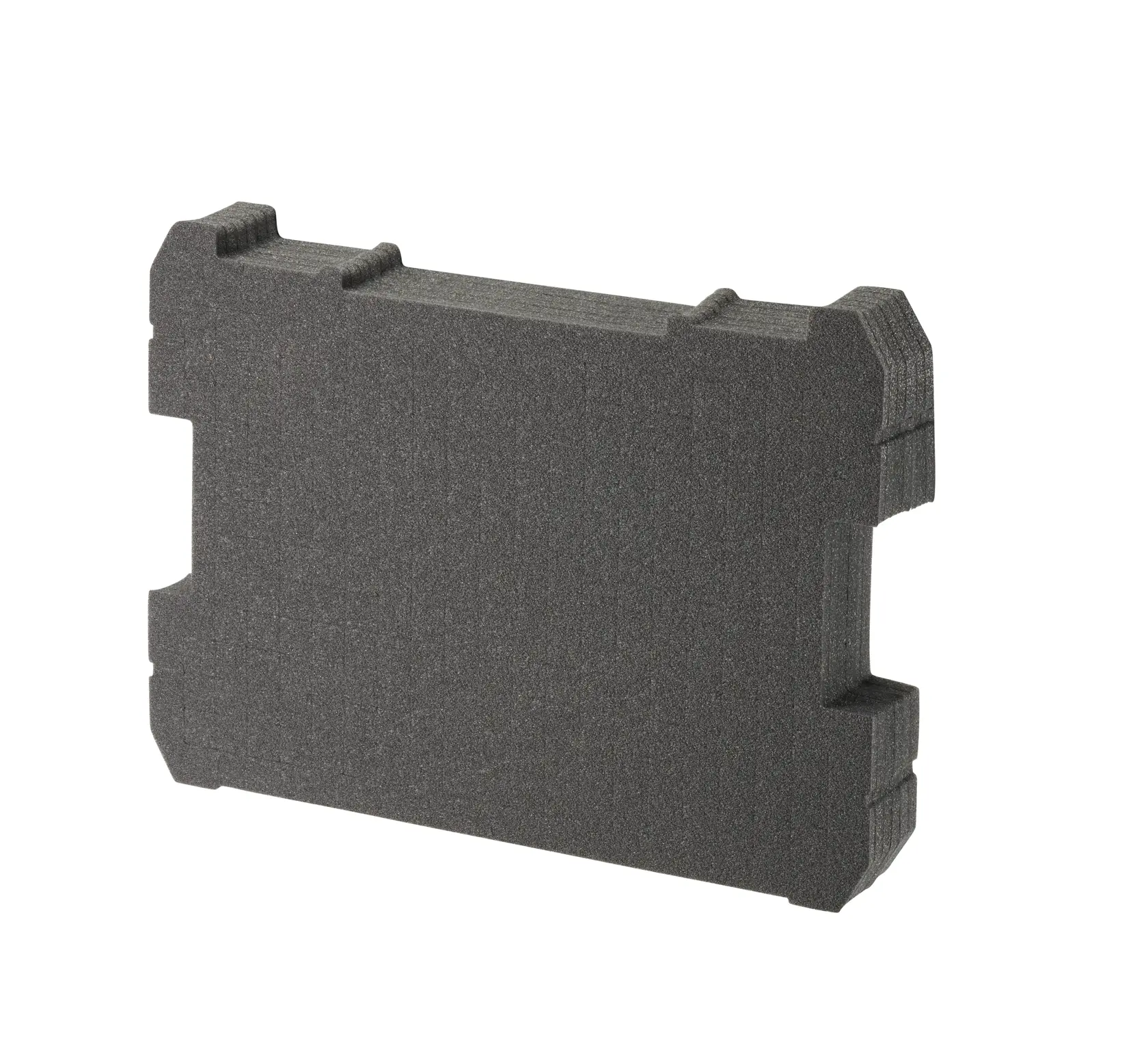 STANLEY FMST1-72365 inserto in schiuma nera per conservazione utensili, vista angolata su sfondo bianco.