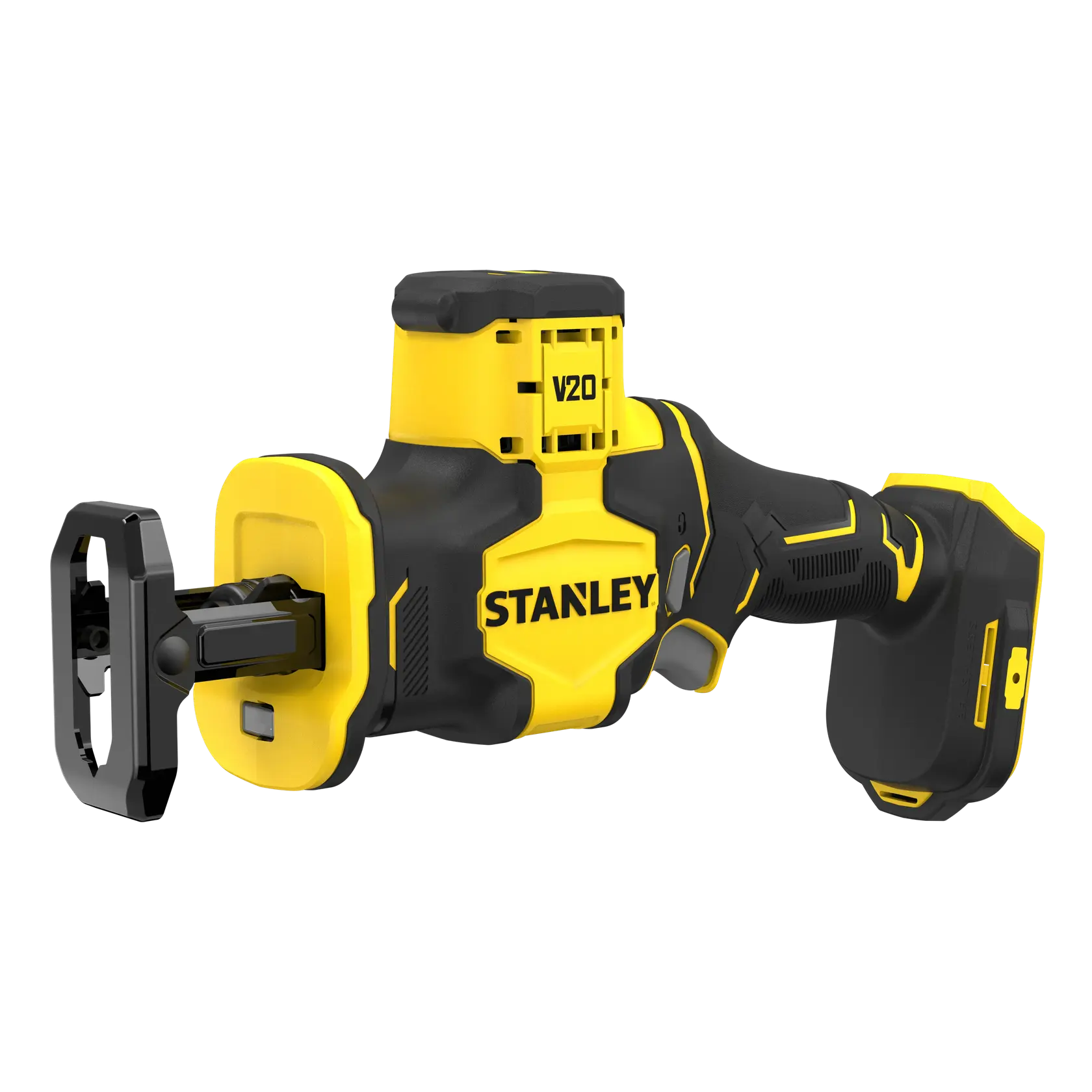STANLEY SFMCS305B seghetto alternativo, serie Fatmax, giallo e nero, vista laterale su sfondo bianco.