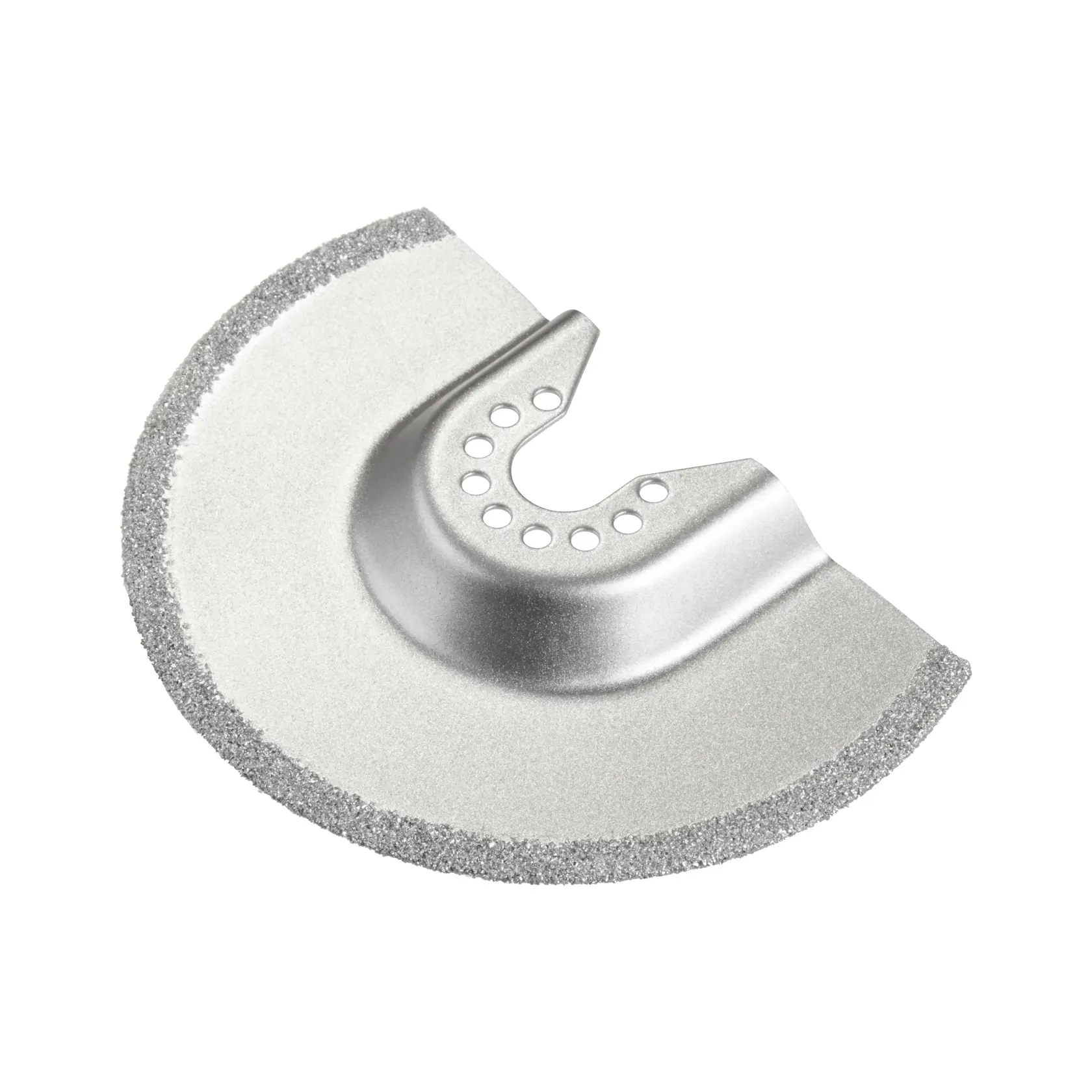Foto della lama semicircolare al carburo per utensile multifunzione oscillante STANLEY STA26125 su sfondo bianco.