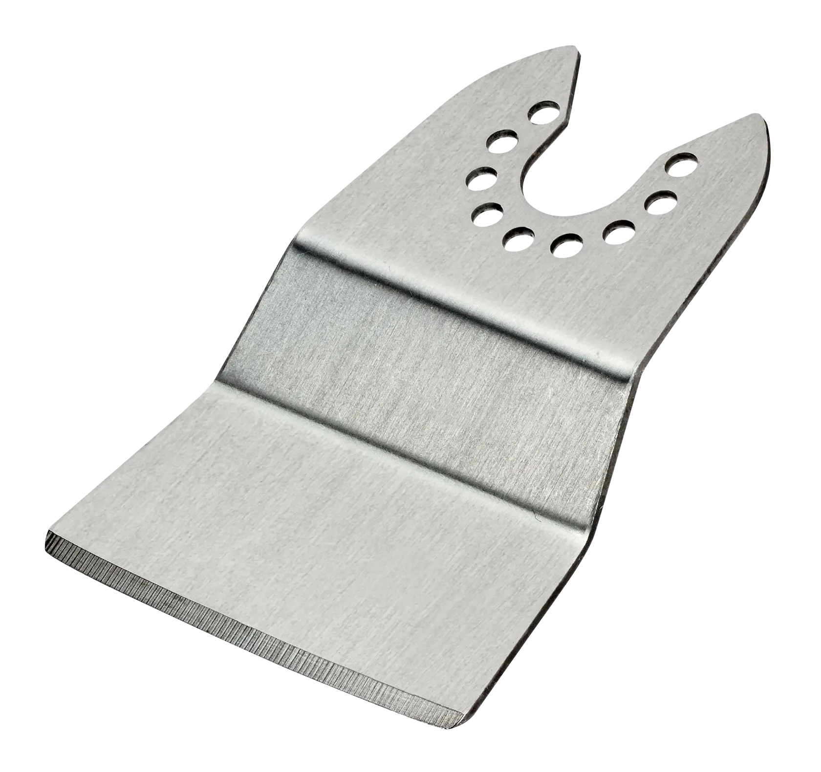 STANLEY STA26135 lama raschiante per utensile oscillante, metallo argentato, fotografia, vista frontale su sfondo bianco.