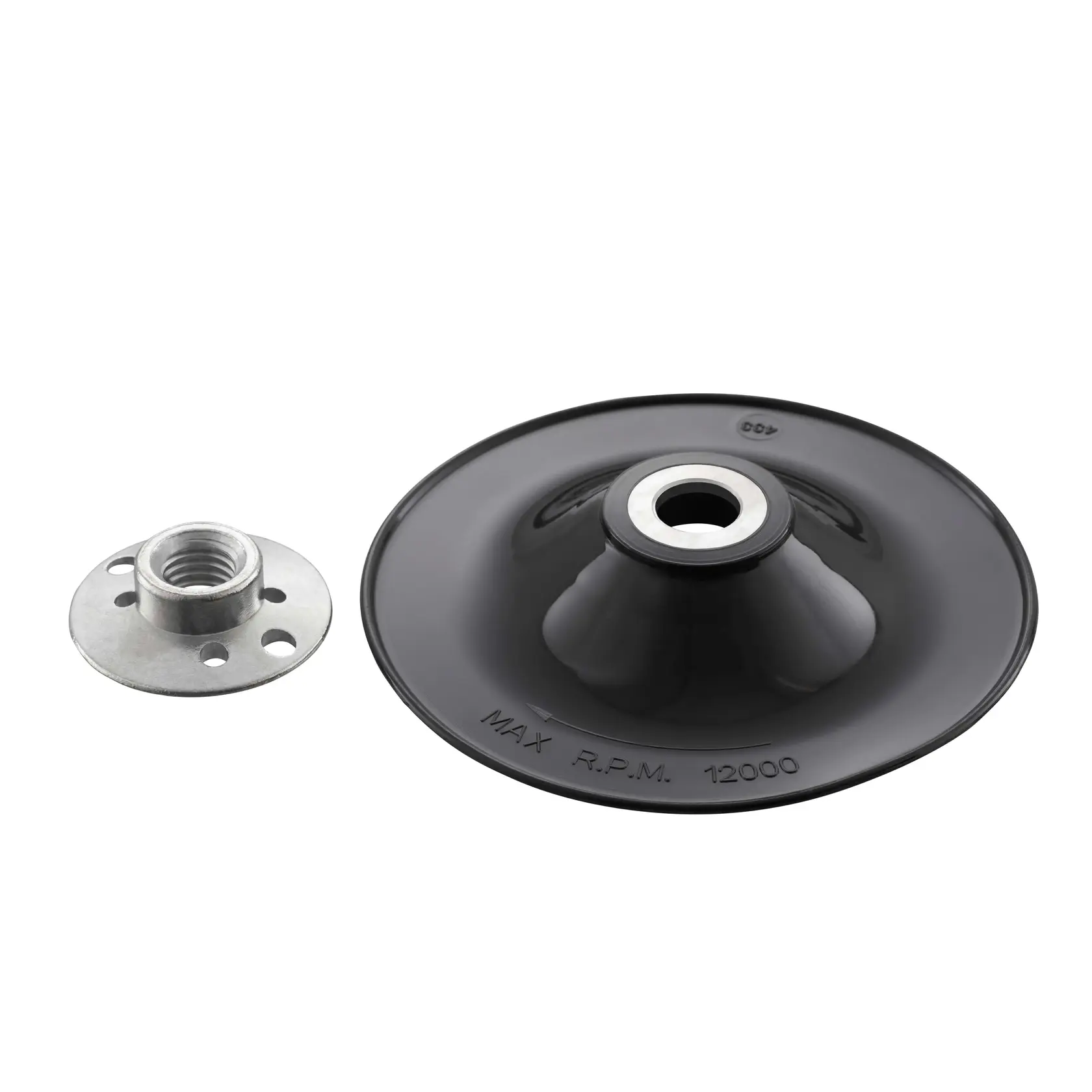 STANLEY STA32105 set di platina e flangia, nero e argento, prodotto su sfondo bianco, vista frontale.