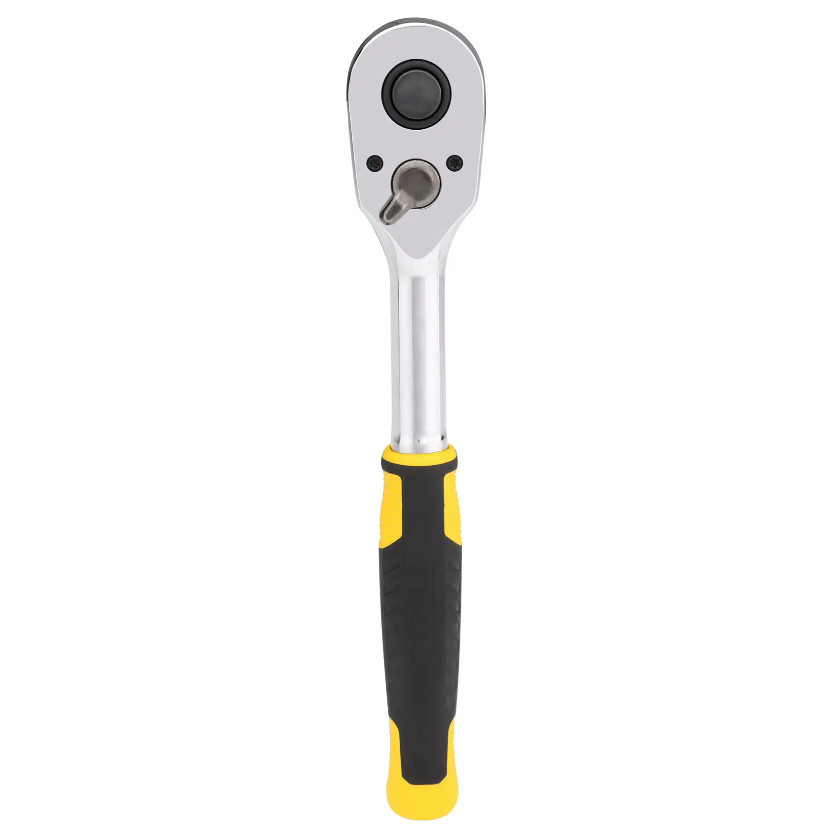 STANLEY STMT82665-0 cricchetto con impugnatura nera e gialla, categoria utensili, vista frontale su sfondo bianco.
