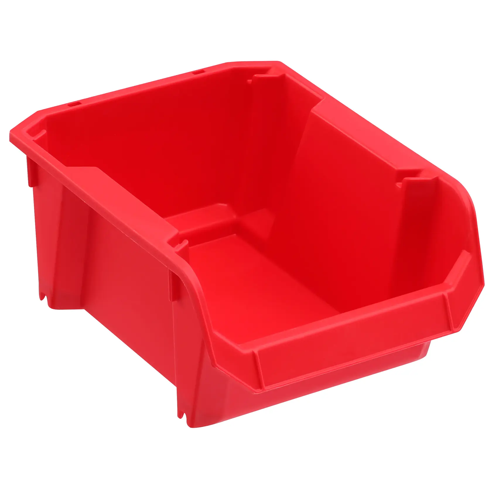STANLEY STST82736-1 contenitore rosso in plastica, vista angolata frontale, ideale per organizzare piccoli oggetti.